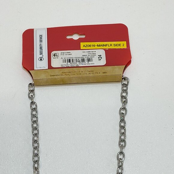 Arizona Jean Co. Necklace Multicolor Pendant Statement Silver Tone Chain 16 Inch - Picture 5 of 7